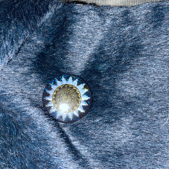 YA DAN NI stunning long furry coat/gorgeous/length-49.5/8-10? - Picture 8 of 12